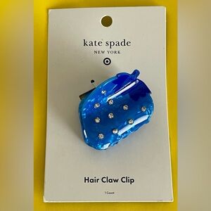Kate Spade New York Target Blue with Clear Hair Claw Clip New ♠️